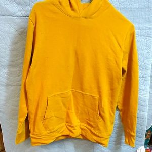 yellow hoodie